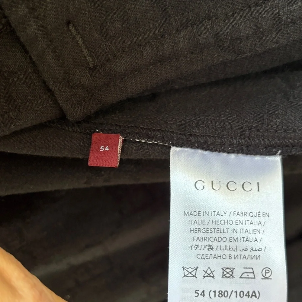 Gucci GG Logo Denim Jacquard jacket sz 54/XXL